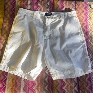 Saddlebred White Men's Flat Front Shorts